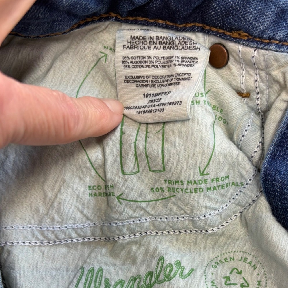 Wrangler Retro Trumpet Flare Jeans 29x32 High Rise Bell Bottom Blue Denim Pants - Picture 8 of 13